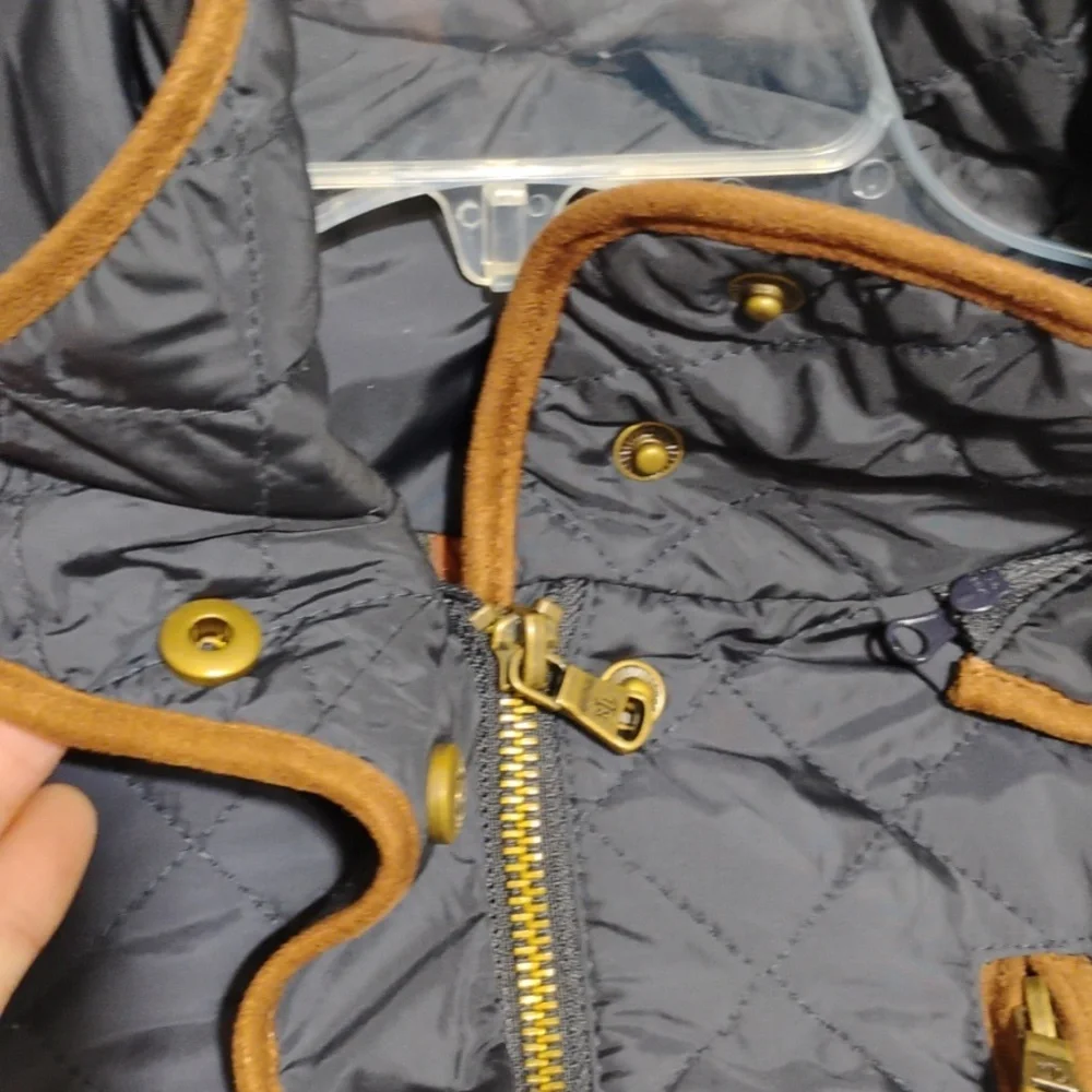 SALE! Ralph Lauren Diamond Quilted Jacket W Removable Hood Sz.M (A-75) - Picture 10 of 15